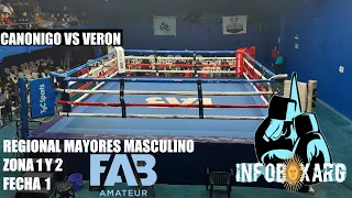 GIULIANO CANONIGO VS FABRICIO VERON, CATEGORIA 64KG, REGIONAL MAYORES MASCULINO FAB, FECHA 1.