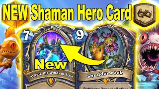 NEW Legendary Shaman Hero Card is Actually Useful In My Deck At Caverns of Time | Hearthstone