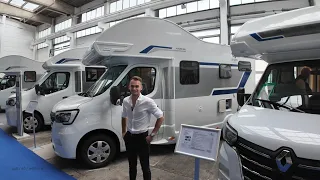 56.600 €! 5,95m! FABRIKNEUES WOHNMOBIL mit TWINTURBO, 4 Festbetten und 5 Jahre GARANTIE Ahorn 595