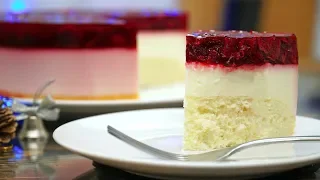Light pudding berry cake | Easy recipe