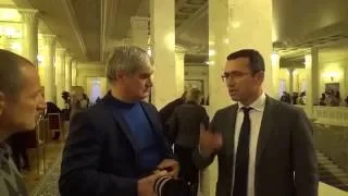 Депутат ВР В.Романюк о мэре от Януковича Сабадаше в стенах ВР.