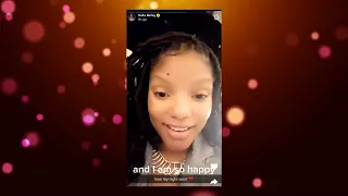 Halle Bailey shares the BTS of the SAG Awards | snapchat 2/24/24