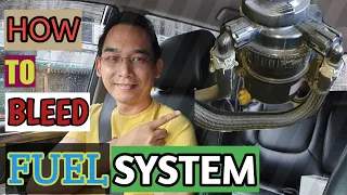 Diesel Fuel System Bleeding (Montero Sport) | DIY How to Bleed Diesel Fuel System
