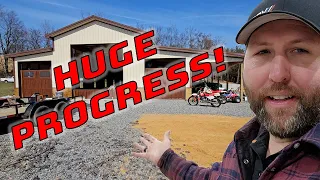 Windows, Doors, Floor Epoxy, Gravel and MORE! Barn Build - Part 3