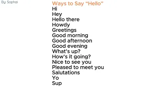 How to Learn Common Phrases in English~SP