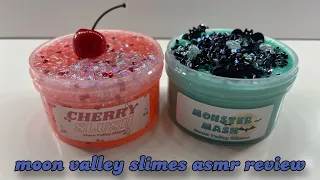 perfect rating crunchy slime! moon valley slimes asmr review