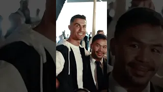 RONALDO and PACQUIAO meet for the first time. 📸