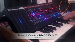 Roland JU-06/JU-06A: 64 VINTAGE SOUNDS: synthwave  80's  vintage style PATCHES