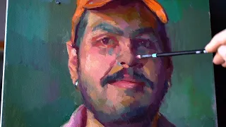 How to paint full color portrait in oils