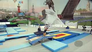 LOCKETT Kiley (USA) - 2018 Trampoline Worlds, St. Petersburg (RUS) - Qualification Double Mini R1