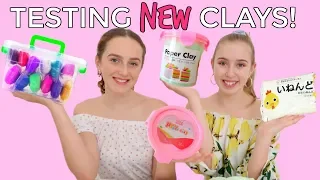 TESTING NEW CLAY FOR MAKING BUTTER SLIME 2018! - Paper Clays - Millie & Chloe