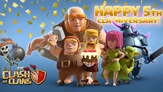 ALL 5TH CLASHIVERSARY EVENTS UPDATE!! NEW TROOPS,NEW EVENTS,NEW BUILDER HUTS!! - CLASH OF CLANS(COC)