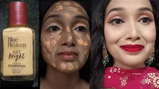 कम से कम product में करें पार्टी मेकअप party makeup! Blue heaven Foundation को लगाने का सही तरीका