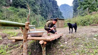 Bushcraft vn: How to conduct domestic water from bamboo at no cost?