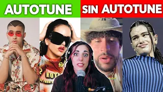 CANTANTES CON AUTOTUNE vs SIN AUTOTUNE