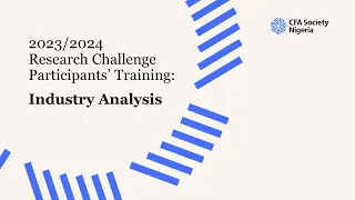 Research Challenge Bootcamp: Industry Analysis