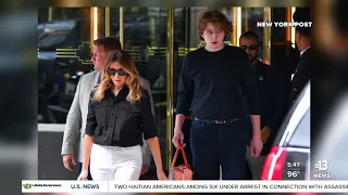 Photo of Barron Trump trending