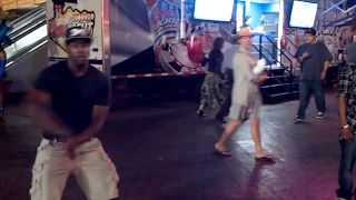 MOODY MAN AND FIK-SHUN DANCING ON DOWNTOWN LAS VEGAS STRIP (PART 4)