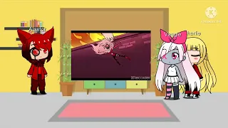 Oc & hazbin hotel reacts to Addict (18+) (credit in description)