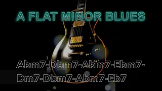 Ab minor blues jam track