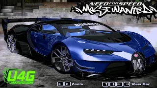 NFS Most Wanted | Bugatti Vision Gran Turismo V2 Mod Tuning & Gameplay
