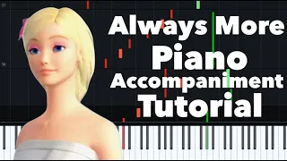 Always More (Barbie as the Island Princess) | Piano Accompaniment Tutorial