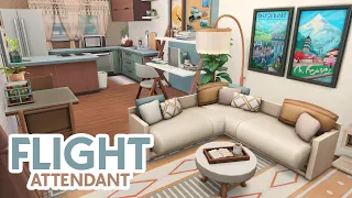 Flight Attendant's Cozy Apartment ✈️ // The Sims 4 Speed Build: Apartment Renovation