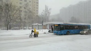 Снегопад в Москве. 03.12. 2023. Snow in Moscow!