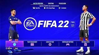 FIFA 22 PS5 JUVENTUS - INTER MILAN | MOD Ultimate Difficulty Career Mode HDR Next Gen