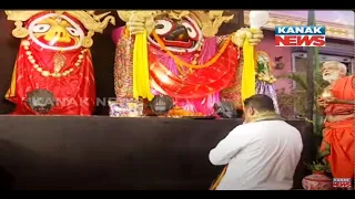 BJP Candidate From Puri Lok Sabha Seat, Sambit Patra Offers Prayers To Lord Jagannath In Puri