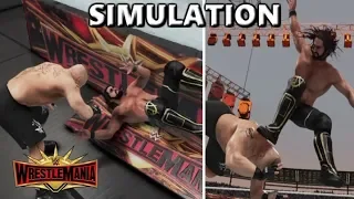 WWE 2K19 SIMULATION: SETH ROLLINS VS BROCK LESNAR | WRESTLEMANIA 35 HIGHLIGHTS