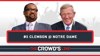 #5 Clemson @ Notre Dame - Coach Lou Holtz And Mark May   College Football