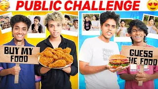 PUBLIC FOOD CHALLENGE 😂 പുതിയ പണി 😨 We Talks #wetalks #ffkyc