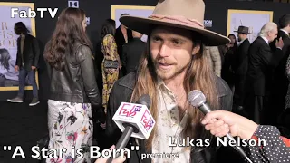 Lukas Nelson reveals his style at the  "A Star is Born"  premiere tonight!