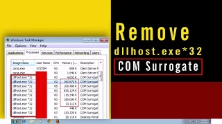 Remove dllhost.exe *32 COM Surrogate high memory eating virus [ 2 step removing guide ]