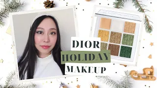 face full of dior makeup | two eye looks with the dior backstage khaki neutrals holiday palette 💚🤎