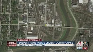 Wild police chase from Independence to KCMO lands 2 people in custody