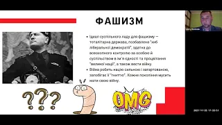 Валерій Майданюк «Про ідеологію фашизму». Фрагмент лекції від 25.11.2021 р.