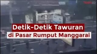 Detik-Detik Tawuran di Pasar Rumput Manggarai