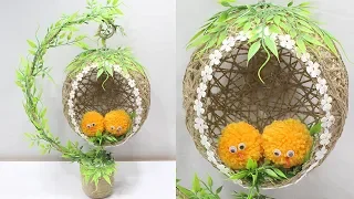 Jute craft idea | Home decorating ideas handmade easy