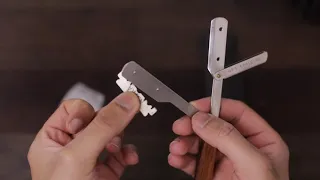 How to Load a Blade into a Shavette or Straight Razor: Remove and Change
