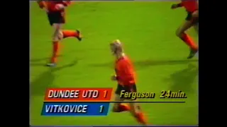 21/10/1987 - Dundee United v Vítkovice - UEFA Cup 2nd Round 1st Leg - Highlights