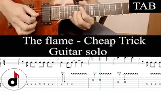 THE FLAME - Cheap Trick: SOLO guitar cover + TAB