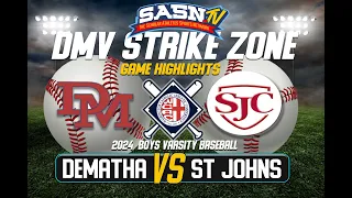 Dematha Stags Vs St Johns Cadets Varsity Baseball Game Highlights