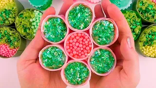 Soap boxes with glitter & starch | Crushing soap roses, balls | Clay cracking with glitter | ASMR