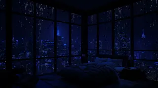 City Rain Lullaby - Drifting into Relaxation with Raindrops and Urban Serenity 🌧️💤