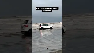 Brezza stuck on a beach in Mumbai!!