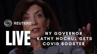 LIVE: NY Governor Kathy Hochul gets COVID booster, provides update