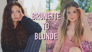 brown to blonde hair transformation (perfect balayage)
