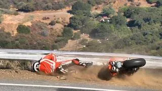 Heavily Modified Ducati 1098r Crash